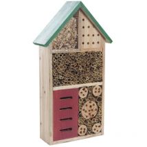 Maison à insectes en bois et bambou