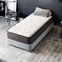Kbedding – Matelas Mousse 70x200 Cm – Épaisseur 30 Cm – Soutien Très Ferme – Revêtement Tissu Stretch Respirant – Confort Hôtelier