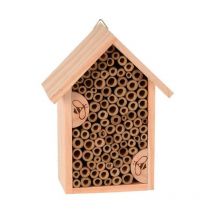 Progarden - hotel insectos 15x8x20 cm , Hotel insectos 15x8x20 cmCasa para insectos de 20 cm de tamañoHotel de abejas de madera con forma de casa. 20