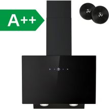 Hotte Aspirante Inclinée Firegas 60cm - Puissance d'aspiration élevée - Evacuation ou Recyclage