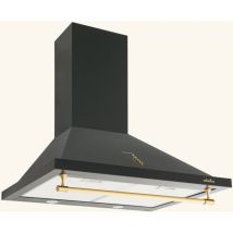 Silverline - Hotte vintage murale isis noir mat 90 cm