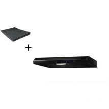 Respekta - Hotte d'aspiration Hotte murale sous plan Esse 60 cm + filtre Set de recyclage