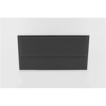 Hotte décorative murale Falmec VERSO1440, 85cm, commandes tactiles , finition Grise, moteur 4 vitesses, Debit boost 750m3 h, p