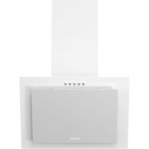 Hotte De Cuisine Verticale Maan 60 Cm, Blanche, Murale, En Verre, Led, Silencieuse Et Puissante