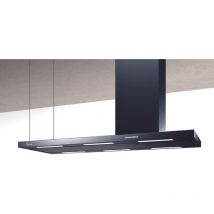 Hotte îlot Elea 116x60 cm. - Noir – cheminée droite – 800 m3/h - Baraldi