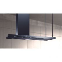 Hotte îlot Elea 116x60 cm. - Noir – cheminée gauche – 800 m3/h - Baraldi