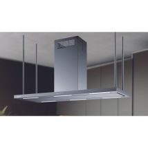 Baraldi - Hotte îlot Elea 176x60 cm. - Inox – cheminée centrale – 900 m3/h