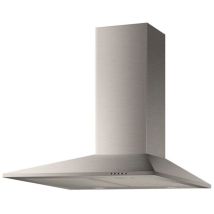 Hotte décorative – Mepamsa Piramide Plus 60 – Acier inoxydable gris – 290 m³/h, 3 vitesses, Éclairage LED, 64 dB