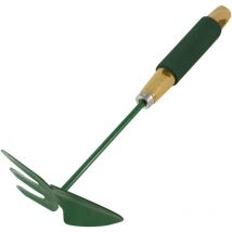 Houe/fourche jardin Papillon manche en mousse