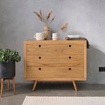 Kommode aus massivem Mindi 110 cm