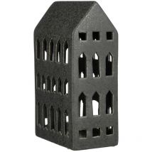 Haus Keramik 22,5 x 14 x 8,5 cm schwarz Weihnachtsfigur - House Of Seasons