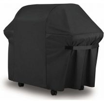 Housse Barbecue Bâche de Protection bbq Couverture de Gril Anti-UV/Anti-l'eau/Anti-l'humidité Imperméable Extérieur Barbuae Grill Noir pour Weber