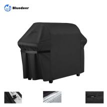 Bluedeer - Housse Barbecue Gaz, Bache Barbecue Exterieur Rectangulaire 145 x 61 x 117 CM,Housse Plancha 210D Etanche,Anti-UV Imperméable pour Weber,