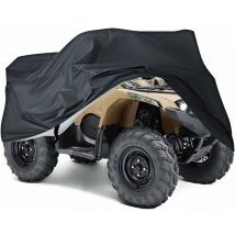 Dazzler - Housse Bâche Protection pour Moto Quad atv Extérieure Anti -uv xxxl Noir -Versailles, Ensoleillé