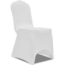 Housse blanche extensible pour chaise 50 pièces Vidaxl