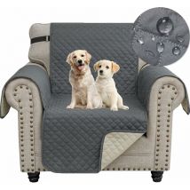 Housse Canapé 1 Place, Impermeable Housse de Canapé avec Accoudoirs, Protege Canape Chat Chiens Griffures Antidérapante