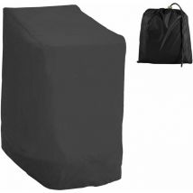 Minkurow - Housse Chaise Jardin en Tissu Oxford 210D Imperméable, Housse pour Fauteuil Empilables,Housse pour chaises avec accoudoirs extérieur