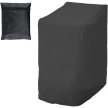 Jalleria - Housse Chaise Jardin pour 6 Chaises Empilables Imperméable Anti-UV Housse Chaise Jardin Exterieur en Tissu Oxford 210D 114 x 85 x 65 cm