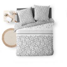 Housse couette + 2 taies 220 x 240 cm Douceur d'ete