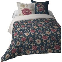Housse couette + 2 taies 220 x 240 cm Flore