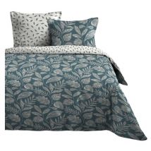 Housse couette + 2 taies 220 x 240 cm gaelle feuillage chic