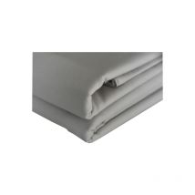 Housse de couette Housse de couette unie coton 240x220cm gris clair