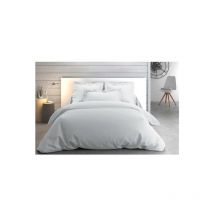 Anne De Solène - Housse de couette Housse couette Vexin 260x240cm opaline Percale 80F