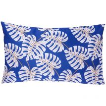 Housse de coussin d extérieur Falla bleu indigo 30x50cm Atmosphera Créateur D'intérieur