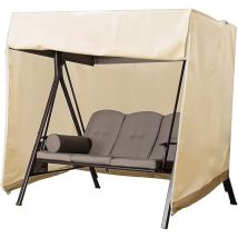 Housse De Balancelle De Jardin 3 Places, Housse Pour Balancelle Exterieur Oxford Imperméable Bâche De Balancelle Anti-uv Couverture De Protection 