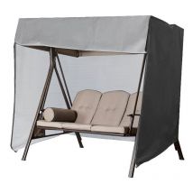 Housse de balançoire grise résistante aux déchirures, housse de balançoire de jardin imperméable, housse de balançoire Oxford avec protection uv,