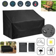 Tumalagia - LaBlanc - Housse Banc de Jardin 4 Places, Housse Banc Exterieur Patio Anti-poussière, Anti-UV, Étanche, Coupe-Vent, Oxford Housse de