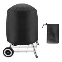 Coocheer - Housse de barbecue 5877cm extérieure imperméable et robuste, résistante aux uv, pour barbecues Weber Char Broil, noir