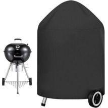 Housse De Barbecue Ronde Imperméable À L'Eau Pour Barbecue 70x96cm Noir