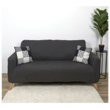Housse de canapé 2 places extensible gris