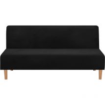 Aiducho - Housses de canapé Housse de canapé convertible sans accoudoirs, en velours extensible, épaisse, douce, confortable, pour canapé-lit, canapé