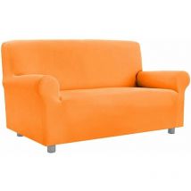 Emmevi Mv S.p.a. - Housse de Canapé Extensible Universelle Avec Armchair Accoudoirs Save Sofa Orange - 2 Places