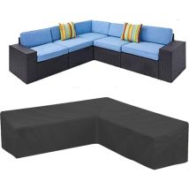 Wasserdichter Bezug Für Garten-ecksofa, 210d Oxford, Staubdicht, Abdeckung Für Gartenmöbel, L-förmiger Ecksofa-bezug (300 X 300 X 98 Cm)