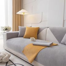 Sinbinta - Housse de canapé 1/2/3/4 Places, Protège Canapé Antidérapant Housse canapé Imperméable pour Domestiques Animaux Enfants - Gris clair