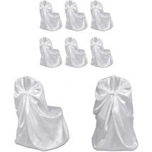 Housse de chaise blanche pour le banquet de mariage 6 pièces - Housse de chaise - housses de chaise - Home & Living - Blanc