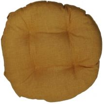 Webmarketpoint - Housse de chaise bord rond jaune