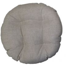 Housse de chaise bords ronds beige