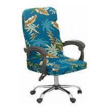 Briller - Housse de Chaise de Bureau Extensible Housse de Fauteuil Rotatif Amovible Universel Housses de Chaise Moderne Housse Siege Bureau Lavable