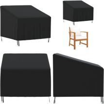 Vidaxl - Housse de chaise de jardin noir 90x90x50/75 cm oxford 420D - Housses De Meubles D'extérieur - Housse De Chaise De Jardin - Housse De Jardin