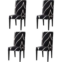 Housse de chaise de salle à manger extensible 4 C1, housse de chaise universelle pour maison, Restaurant, Bar, hôtel