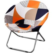 Housse de chaise ronde en jacquard extensible pour adultes, housse de chaise ronde amovible en élasthanne souple, Stretch Round Covers s Housses de