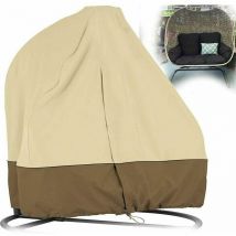 Housse de chaise d'oeuf suspendue de patio double 230 200 , Housse de chaise pivotante étanche Véranda Patio Cocoon Egg Chair Housse de meubles de
