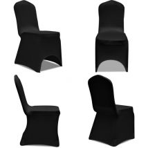 Housse de chaise élastique 50 pcs - housse de chaise - housses de chaise - Home & Living - Noir