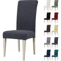 Housse de Chaise, Extensible Housse Chaise Salle à Manger, Universel Housse pour Chaise, Housses de Chaises Lavable, Bleu(4 Pièces)