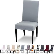 Housse de Chaise Extensible Lot de 4 Housse de Chaise Salle à Manger Universel Lavable Moderne Couvre Couverture de Chaise pour Décor Salle à Manger