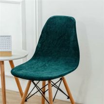 Housse de Chaise, Housse Chaise de Salle à Manger Couleur Unie, Couverture de Chaise sans Accoudoirs(Vert émeraude,4 Pieces)
